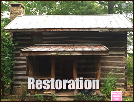 Historic Log Cabin Restoration  Poquoson City, Virginia